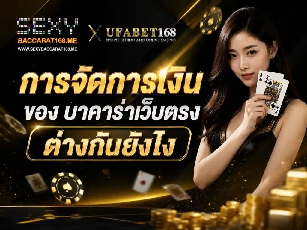 การจัดการเงินของ บาคาร่าเว็บตรง ต่างกันยังไง