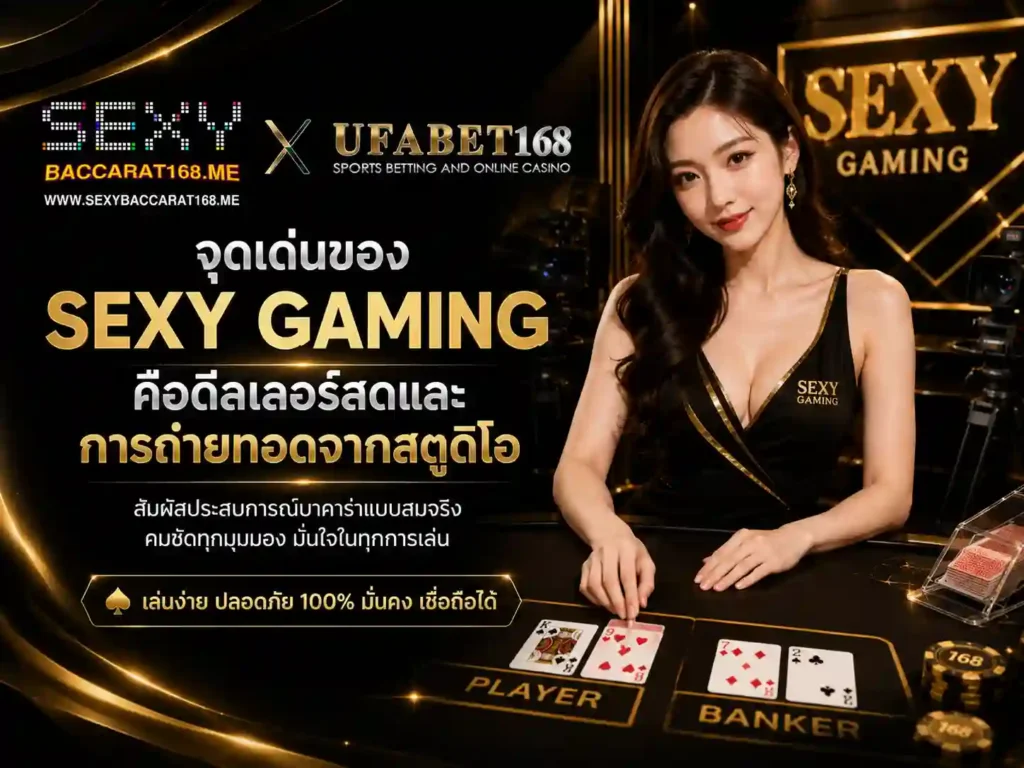 จุดเด่นของ Sexy Gaming คือดีลเลอร์สด