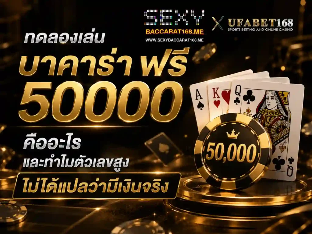 ทดลองเล่นบาคาร่าฟรี 50000 คืออะไร
