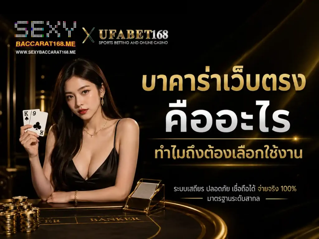 บาคาร่าเว็บตรง คืออะไร ทำไมถึงต้องเลือกใช้