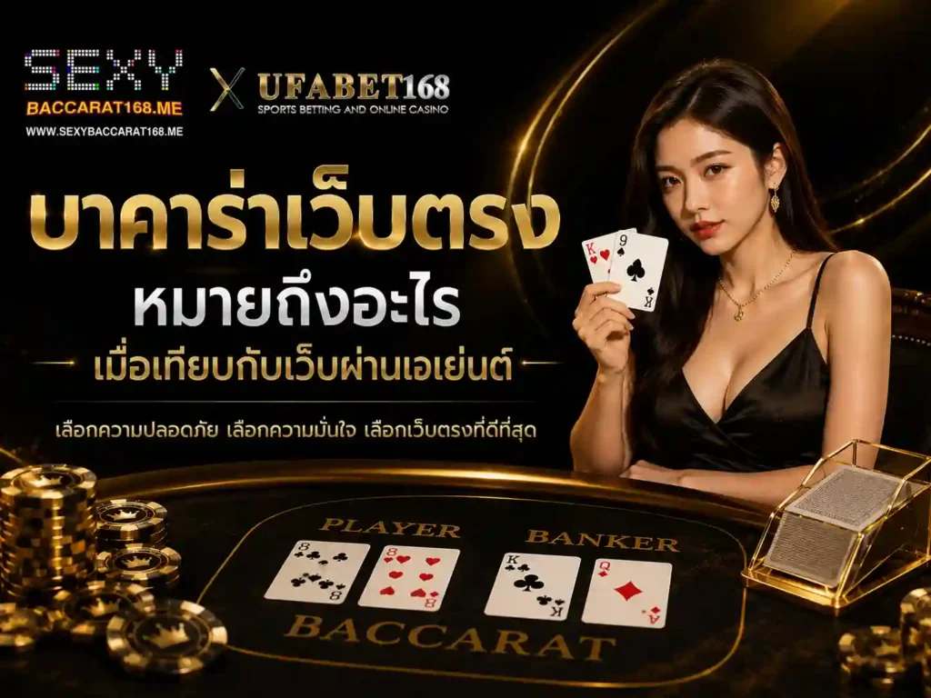 บาคาร่าเว็บตรง หมายถึงอะไรเมื่อเทียบกับเว็บผ่านเอเย่นต์