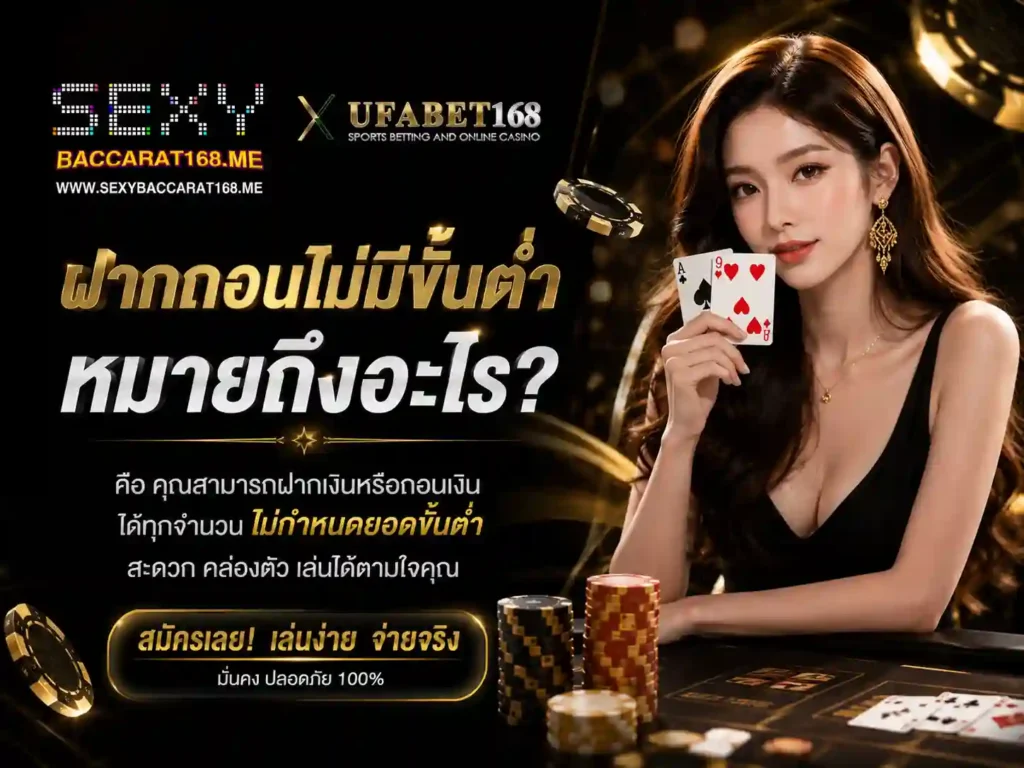 ฝากถอนไม่มีขั้นต่ำหมายถึงอะไร
