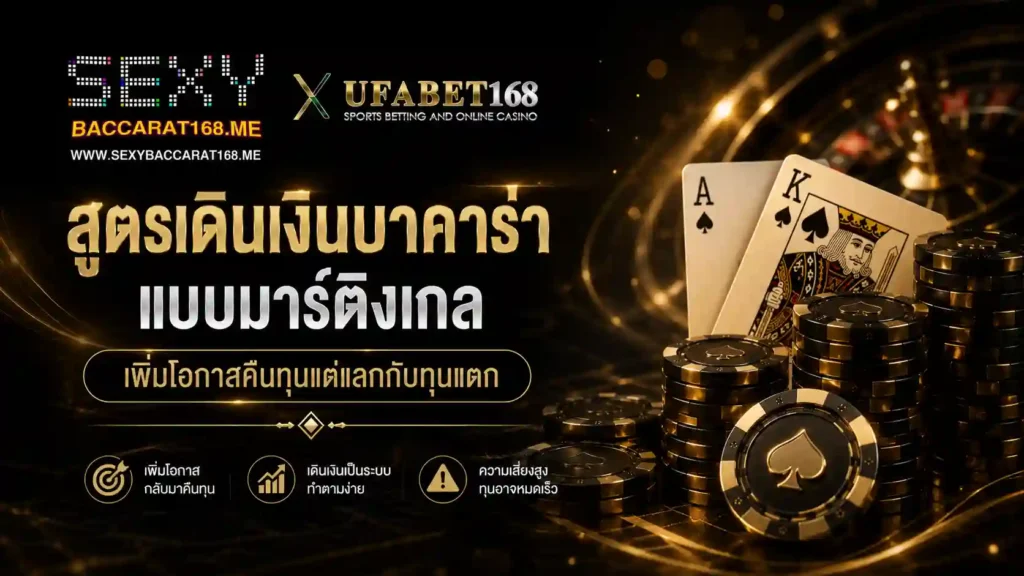 สูตรเดินเงินบาคาร่า แบบมาร์ติงเกลเพิ่มโอกาสคืนทุน