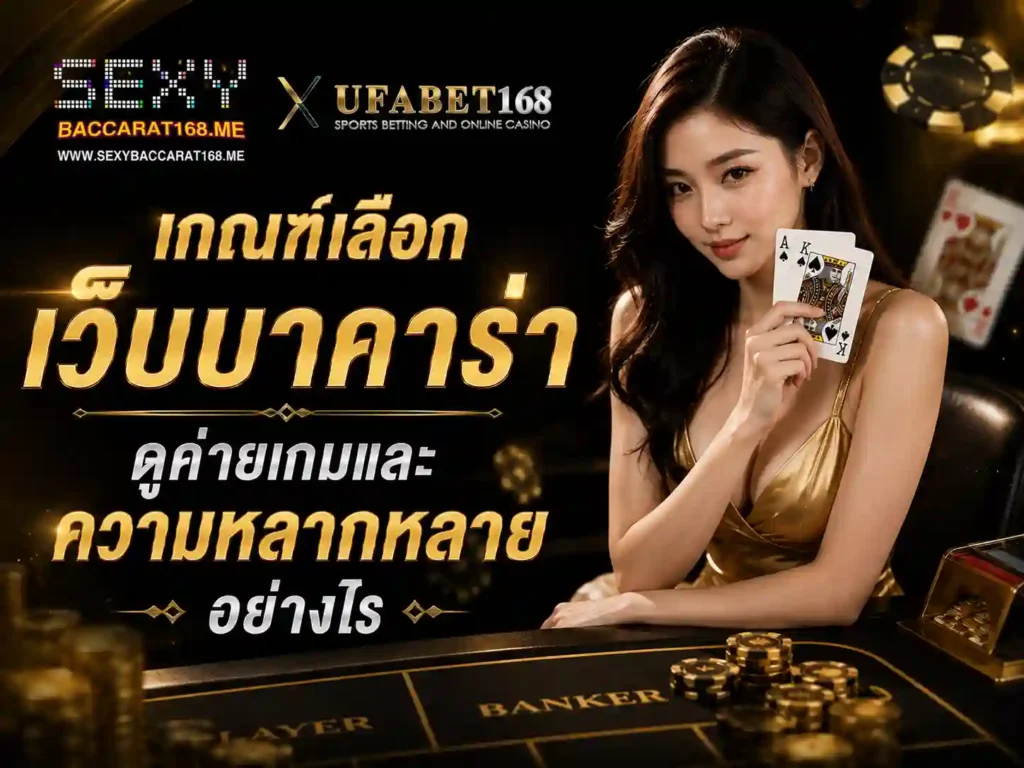 เกณฑ์เลือกเว็บบาคาร่า ดูค่ายเกมและความหลากหลาย
