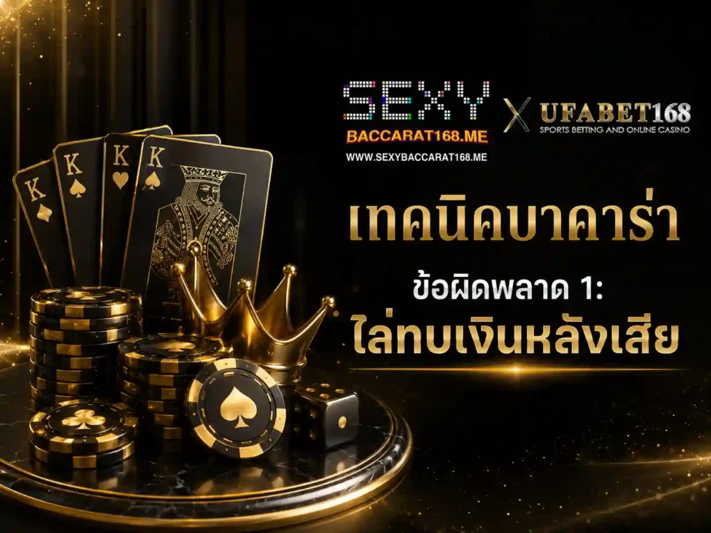เทคนิคบาคาร่า ข้อผิดพลาด 1: ไล่ทบเงินหลังเสีย