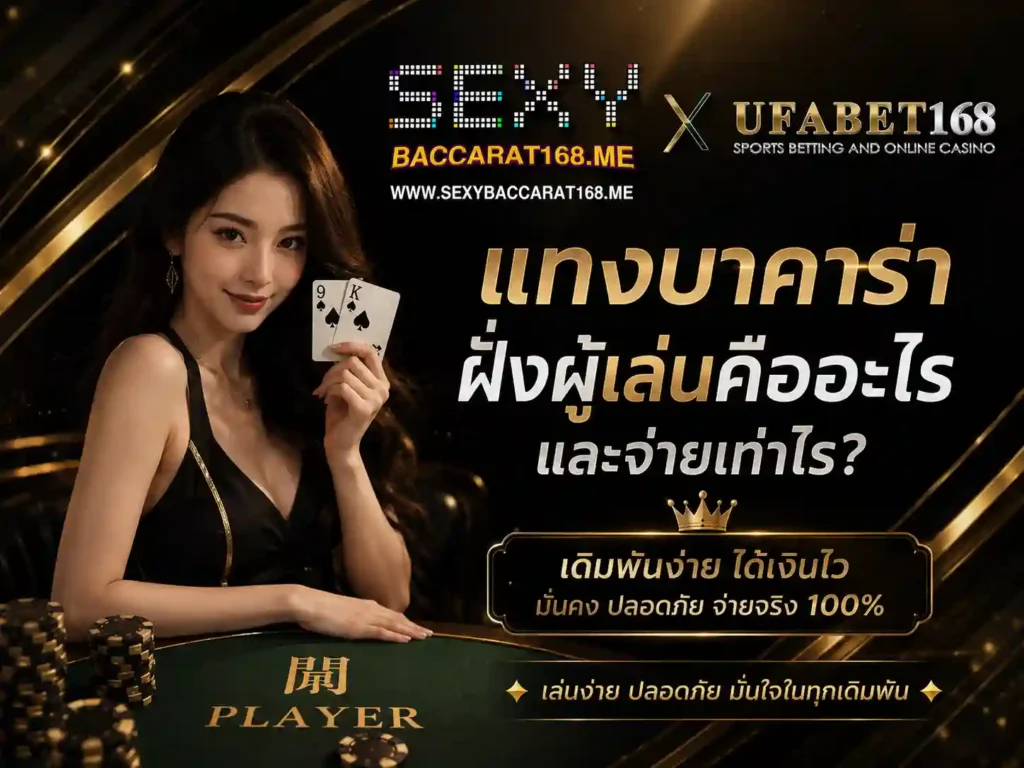แทงบาคาร่า ฝั่งผู้เล่นคืออะไรและจ่ายเท่าไร